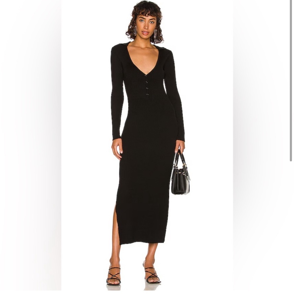 Bardot Collared Knit Dress - Gem Bardot Collared Knit Dress - Gem